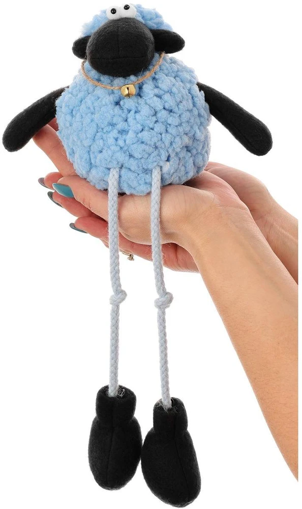 Saska Garden Sėdintis mėlynas avinėlis 35 cm dekoracija