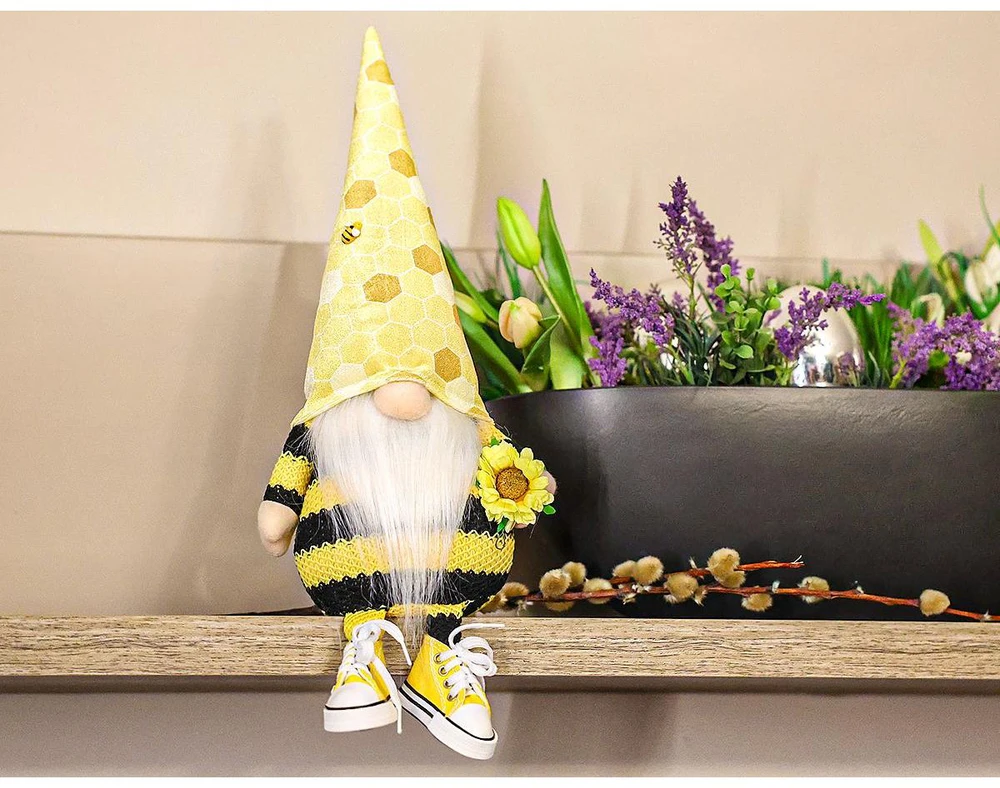 Saska Garden pavasario dekoracija gnomasi su tenisiniais batais