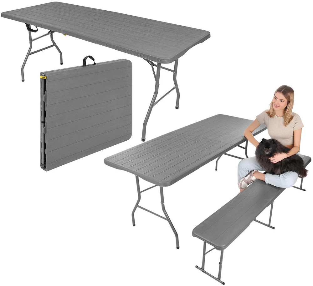 Saska Garden Sulankomas stalas 180x74 cm, 100 kg