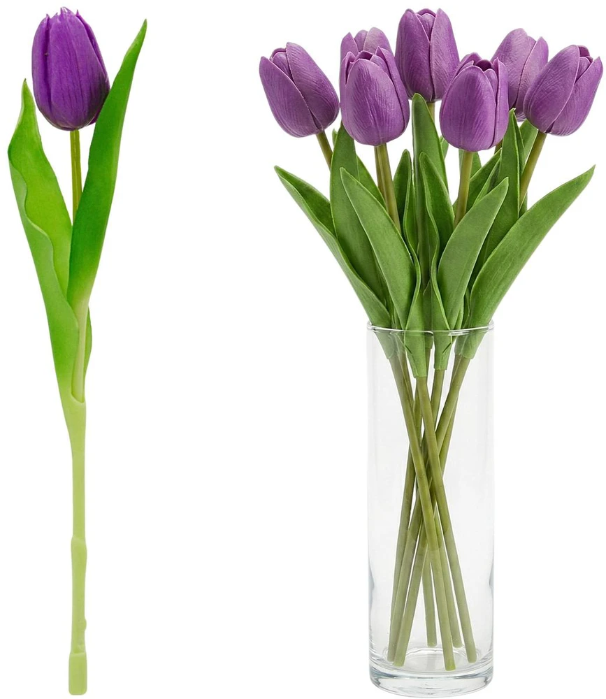 Saska Garden Violetinis tulpė 31 cm pavasario dekoracija