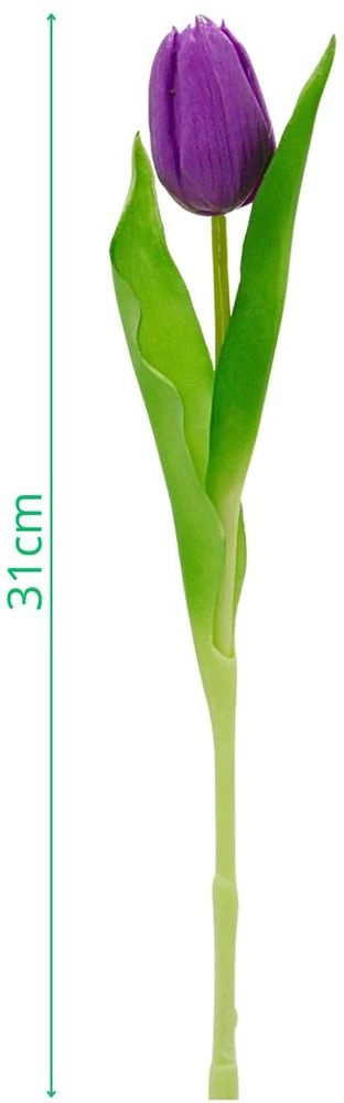 Saska Garden Violetinis tulpė 31 cm pavasario dekoracija
