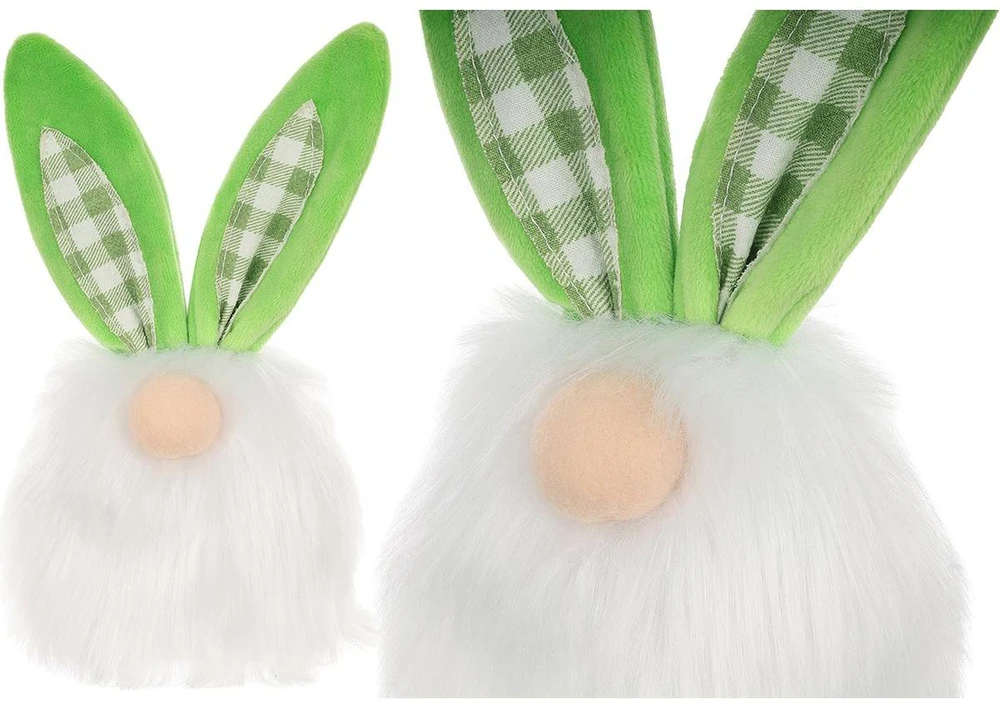 Saska Garden Žalias kiškutis 18 cm pavasario dekoracija