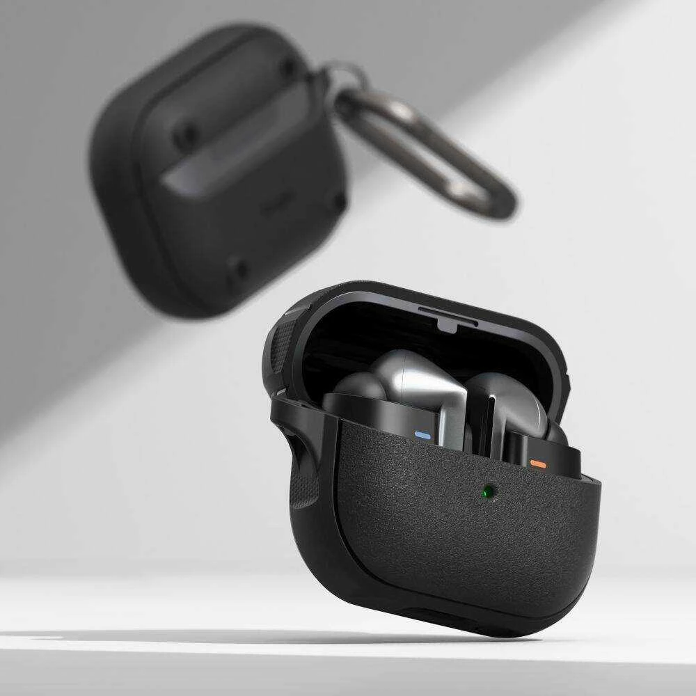 Sasung Galaxy Buds 3 / 3 PRO Ringke Onyx Magnetic MagSafe dėklas ausinėms juodos spalvos