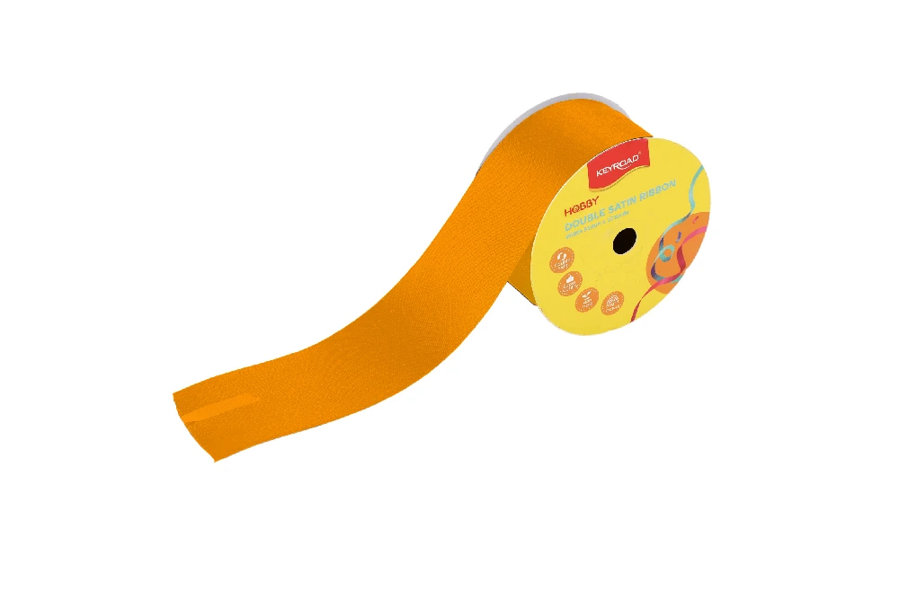 Satino juostelė Keyroad, 51 mm x 25 m. oranžinės spalvos 210