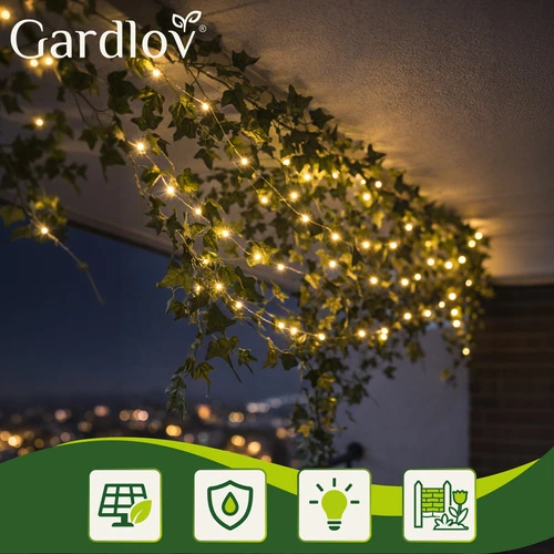 Saulės girlianda 15m IP44 Gardlov