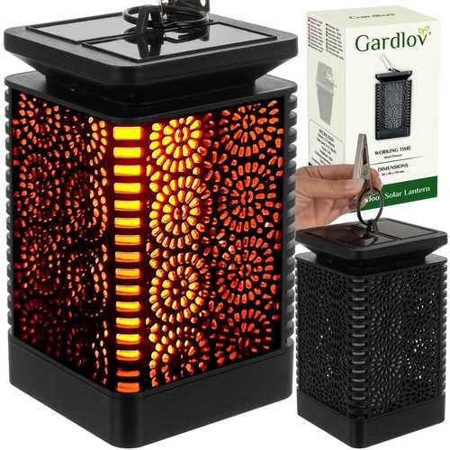 Gardlov Sodo žibintas su liepsnos efektu