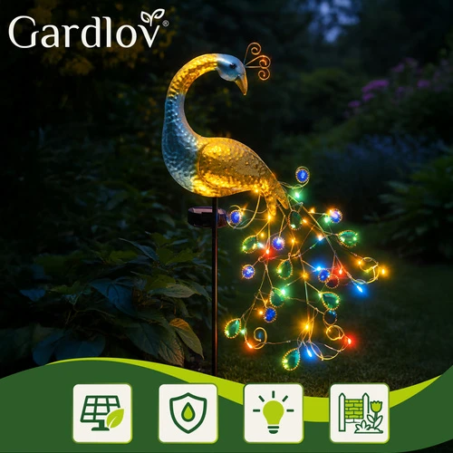 Gardlov 25281 peacock solar lamp