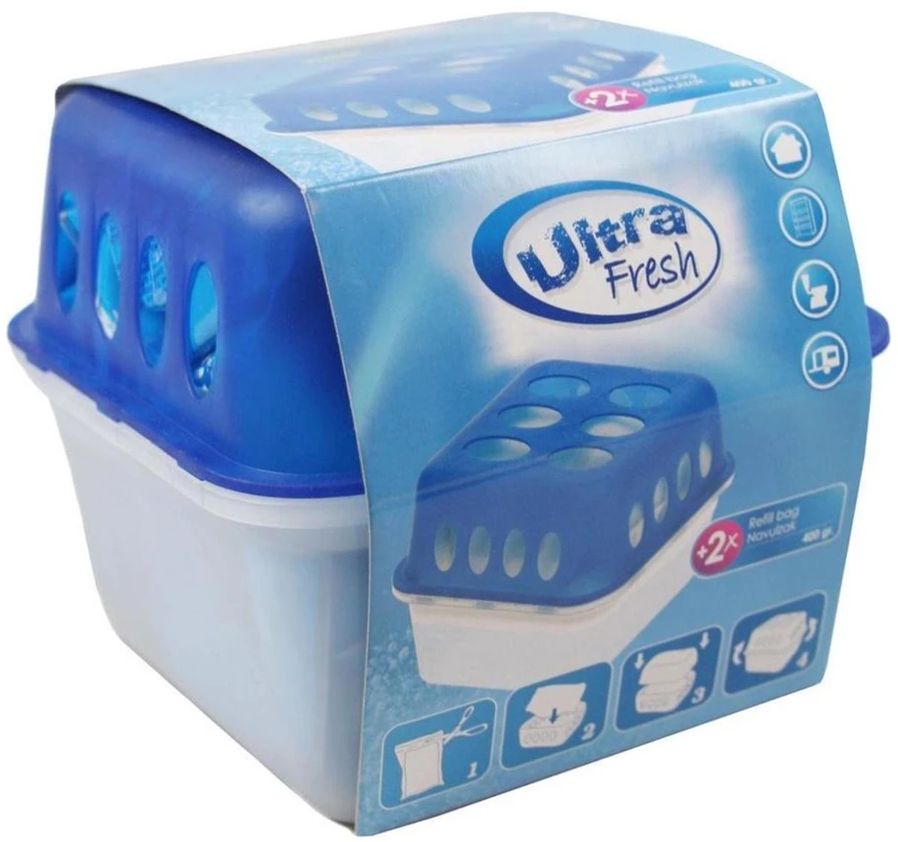 Sausintuvas Ultra Fresh Drėgmės surinkiklis su papildymais 2x 400g 750 ml