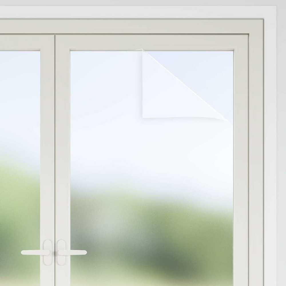 Savaime prisiklijuojanti langų plėvelė Frosted Balta PVC