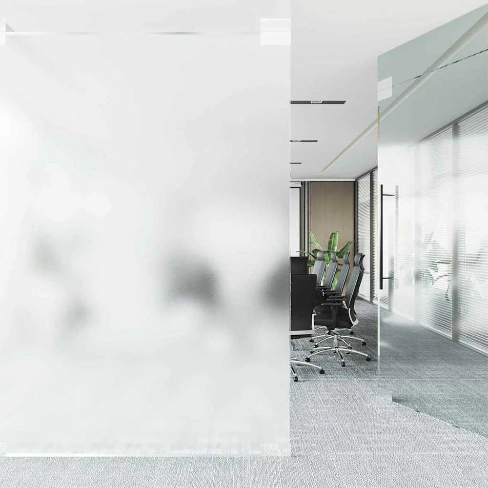 Savaime prisiklijuojanti langų plėvelė Frosted Balta PVC
