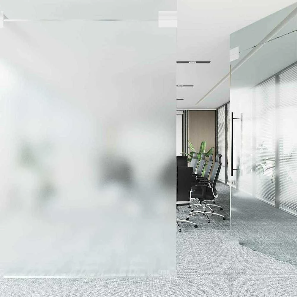 Savaime prisiklijuojanti langų plėvelė Frosted Pilka PVC