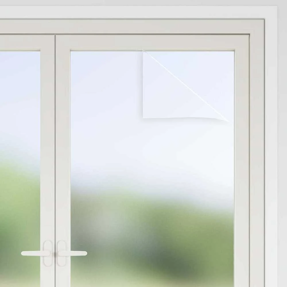 Savaime prisiklijuojanti langų plėvelė Frosted Pilka PVC