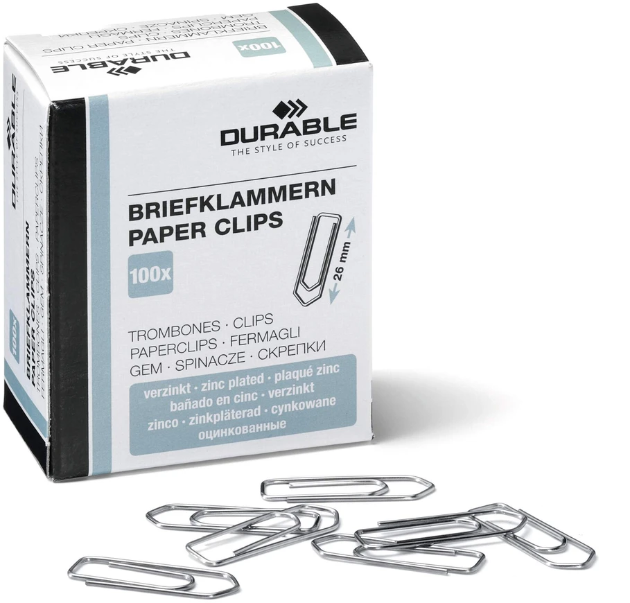 Sąvaržėlės Durable, 26mm cinkuotos 100vnt