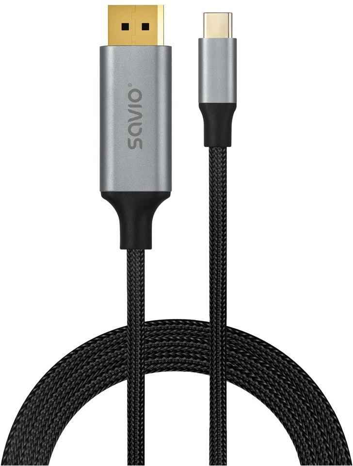 Savio CL-208 USB cable USB 3.2 Gen 1 (3.1 Gen 1) 2 m USB C Juodas, Pilkas