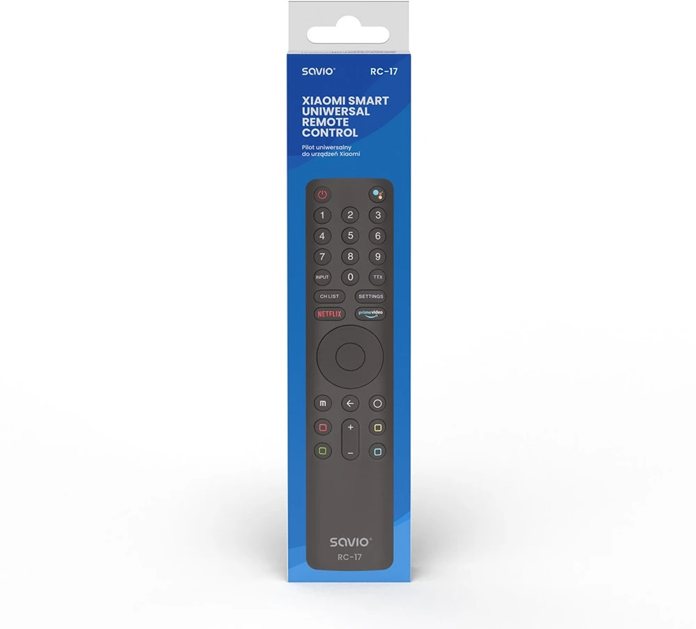 SAVIO RC-17 Universalus/pakeičiamas nuotolinio valdymo pultas XIAOMI TV – SMART TV