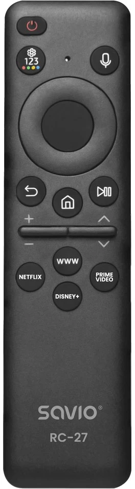SAVIO RC-27 Universalus/pakaitinis nuotolinio valdymo pultas SAMSUNG televizoriui – SMART TV
