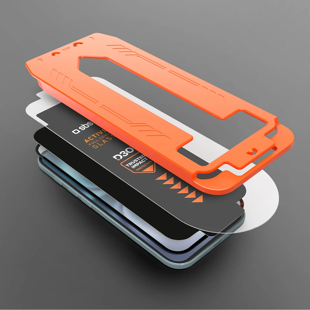 SBS grūdintas stiklas su D3O technologija ir aplikatoriumi, skirtas „Samsung Galaxy S25 Ultra“.