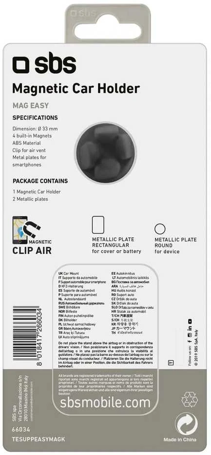 SBS Mag Easy magnetinis automobilinis laikiklis