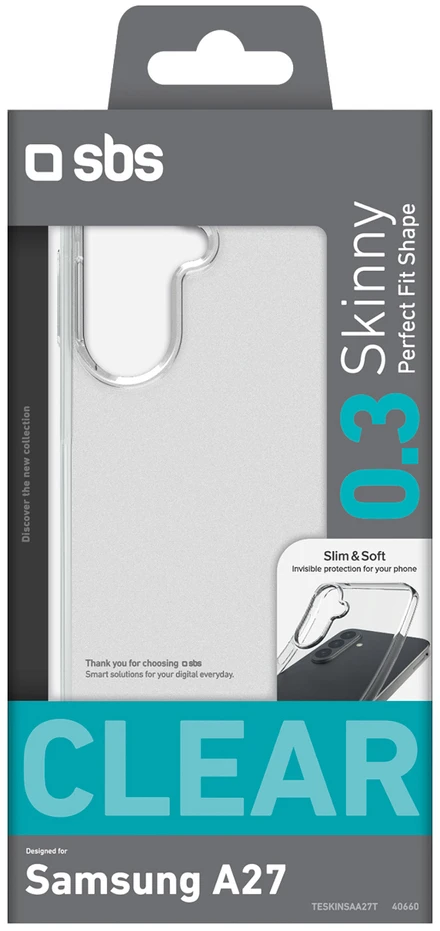 SBS Skinny dėklas skirtas Samsung Galaxy A27 – skaidrus