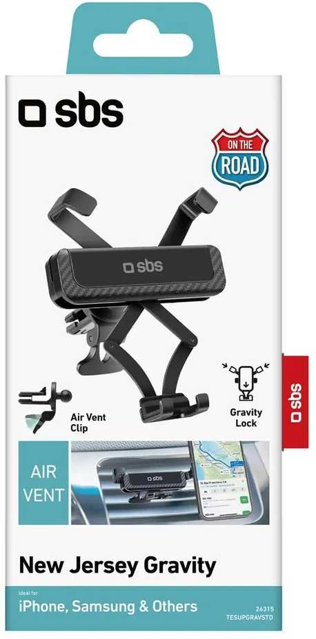 SBS TESUPGRAVSTD gravity telefono laikiklis – juodos spalvos