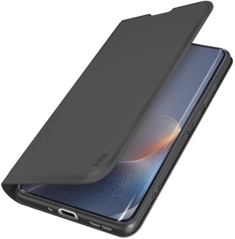 SBS Piniginė Smooth dėklas Motorola Edge 60 Fusion telefonui su atvartu - juodas