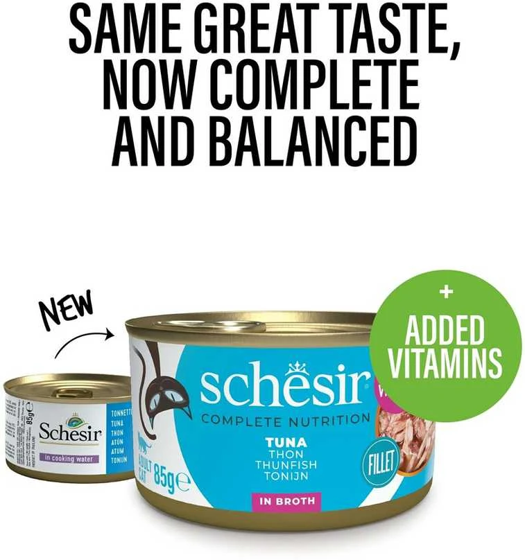 Agras Pet Foods Drėgnas Kačių Maistas - Schesir Tunas Virti Vandens 85 g