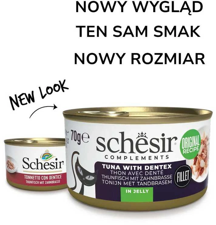 Agras Pet Foods Kačių Maistas - SCHESIR Oceanic Suaugusiųjų Tunų Konservai 70g