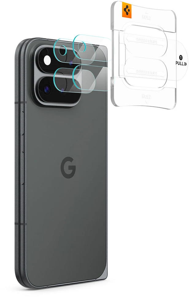 Spigen Glass tR EZ Fit Optik Pro 2 pakuotės, visiškai skaidrus – Google Pixel 11 Pro Fold