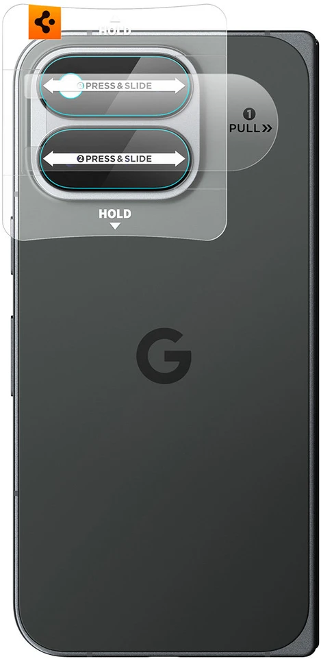 Spigen Glass tR EZ Fit Optik Pro 2 pakuotės, visiškai skaidrus – Google Pixel 11 Pro Fold