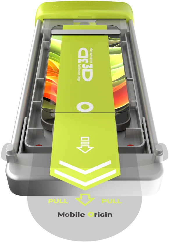 Nezatříděno Ekrano stiklo apsauginiai stiklai „Mobile Origin Screen Guard 3D AR“ su aplikatoriumi PRO iPhone 17 Pro Max