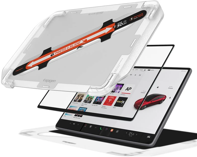 Spigen EZ Fit Skaidrus (15.4"/1 vnt.) - Tesla Model Y (2025/2026)/Model 3 (2024/2025/2026)