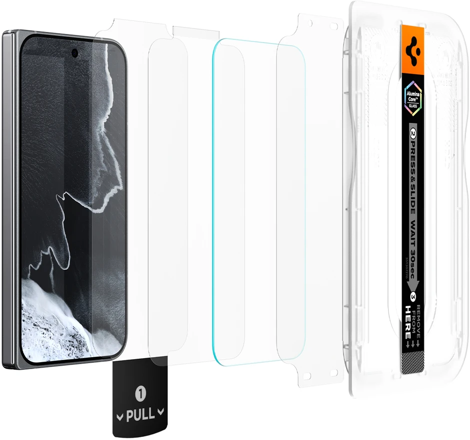 Spigen Glass tR EZ Fit Pro 2 pakuotė – Google Pixel 11 Pro Fold