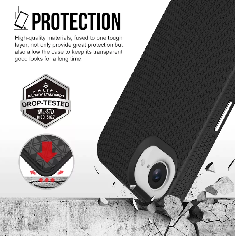 ScreenArmor MagArmor Dėklas iPhone 17e/16e, juodas