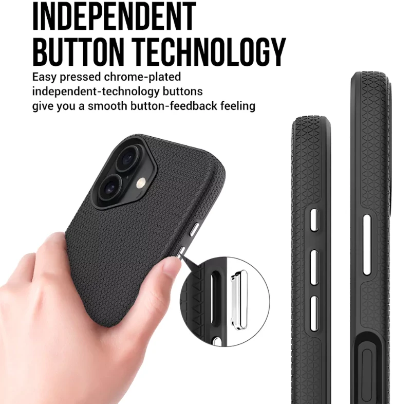 ScreenArmor MagArmor Dėklas iPhone 16, juodas