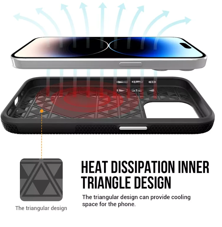 ScreenArmor MagArmor Dėklas iPhone 15 Pro, juodas