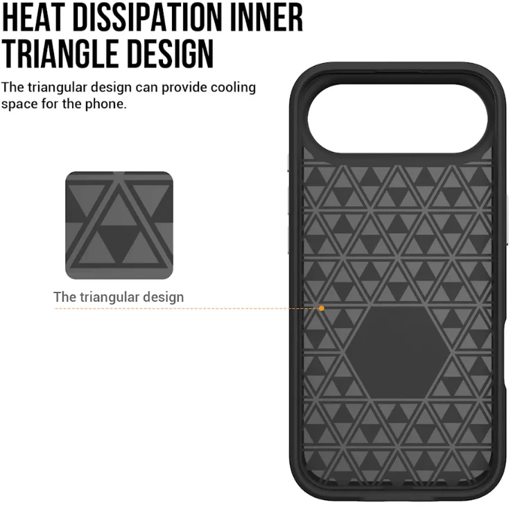 ScreenArmor MagArmor Dėklas iPhone Air, juodas