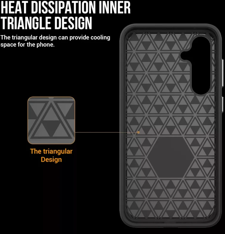 ScreenArmor MagArmor Case Apsauginis MagSafe Dėklas Samsung Galaxy A55 juodos spalvos