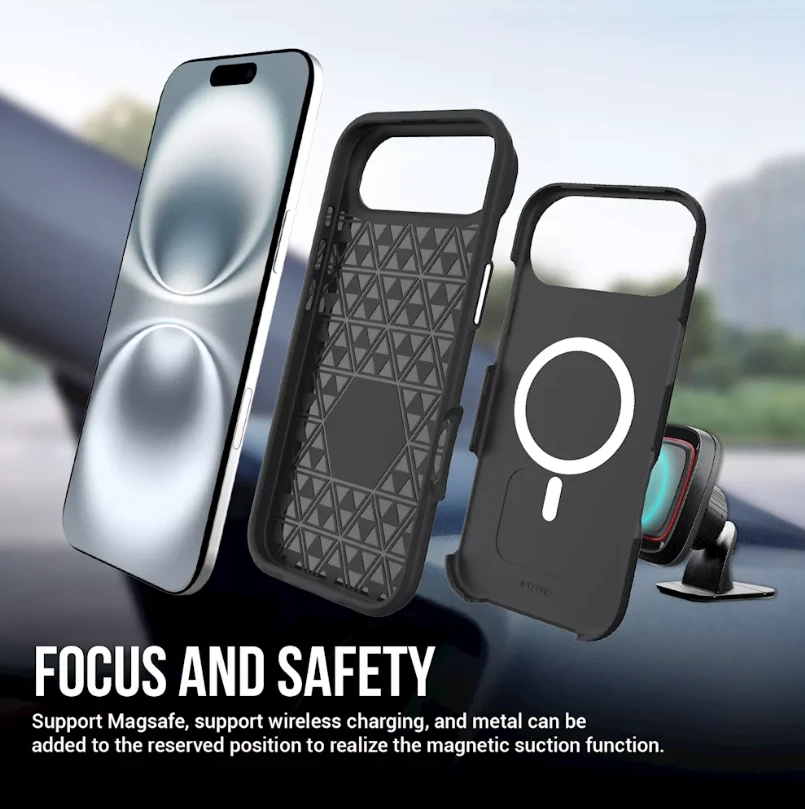 ScreenArmor MagArmor Dėklas iPhone Air, juodas