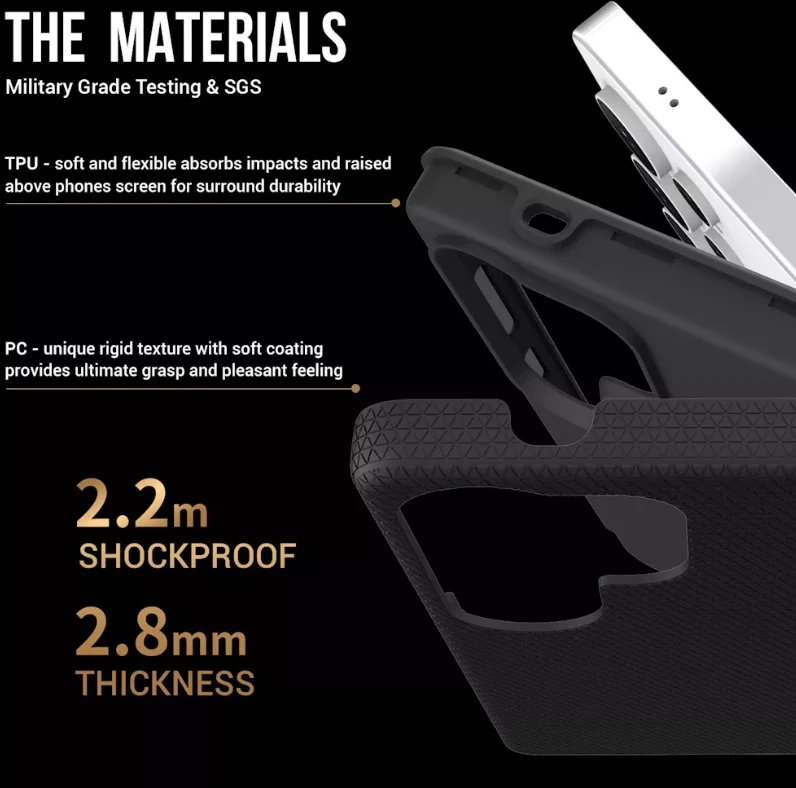 ScreenArmor MagArmor Case Apsauginis MagSafe Dėklas Samsung Galaxy S25 Ultra juodos spalvos