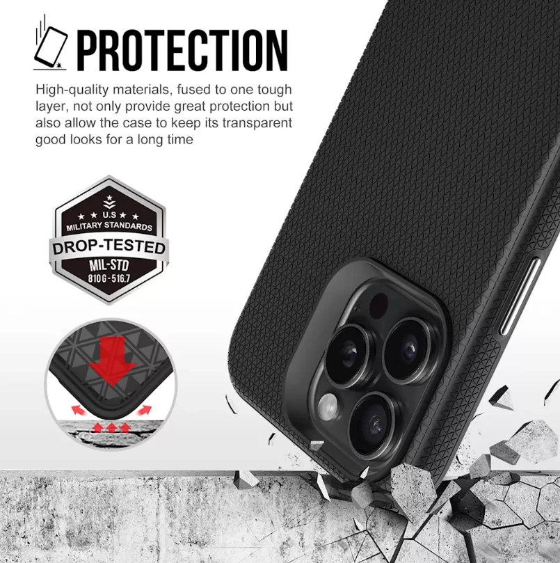 ScreenArmor MagArmor Dėklas iPhone 16 Pro Max, juodas