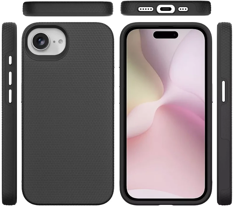 ScreenArmor MagArmor Dėklas iPhone 17e/16e, juodas
