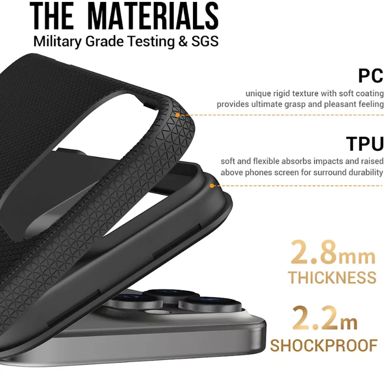 ScreenArmor MagArmor Dėklas iPhone 16 Pro Max, juodas