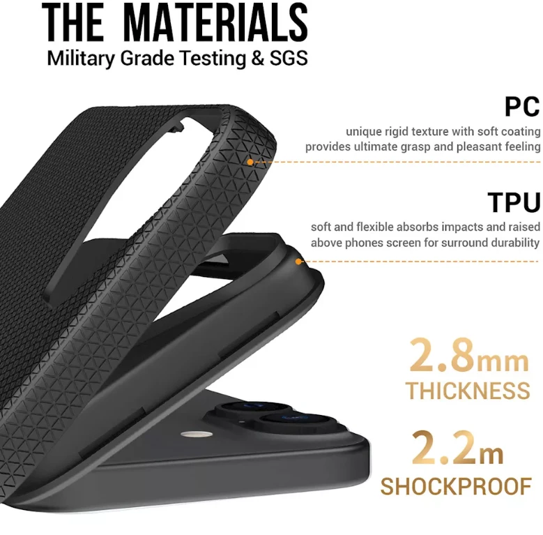 ScreenArmor MagArmor Dėklas iPhone 16, juodas