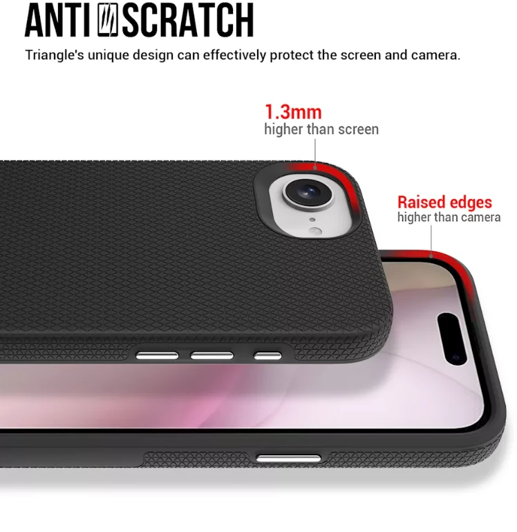 ScreenArmor MagArmor Dėklas iPhone 17e/16e, juodas