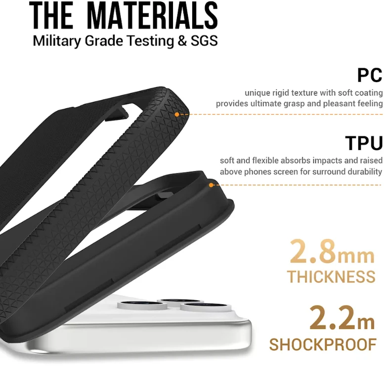 ScreenArmor MagArmor Dėklas iPhone 17 Pro, juodas