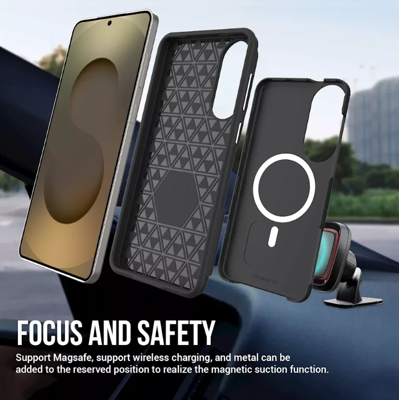ScreenArmor MagArmor Dėklas Samsung S25 Edge, juodas