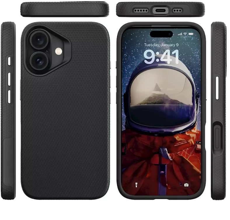 ScreenArmor MagArmor Dėklas iPhone 16, juodas