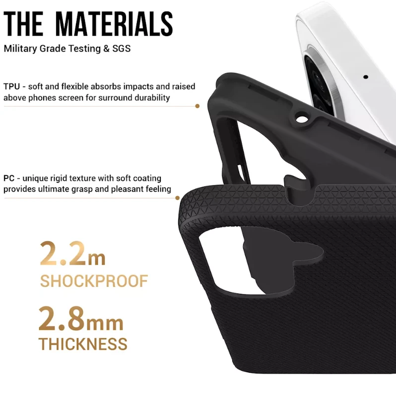 ScreenArmor MagArmor Case Apsauginis MagSafe Dėklas Samsung Galaxy A26/A16 juodos spalvos