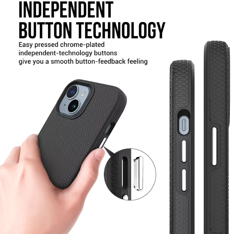 ScreenArmor MagArmor Dėklas iPhone 15, juodas