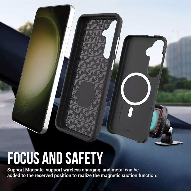 ScreenArmor MagArmor Dėklas Samsung S25 FE, juodas